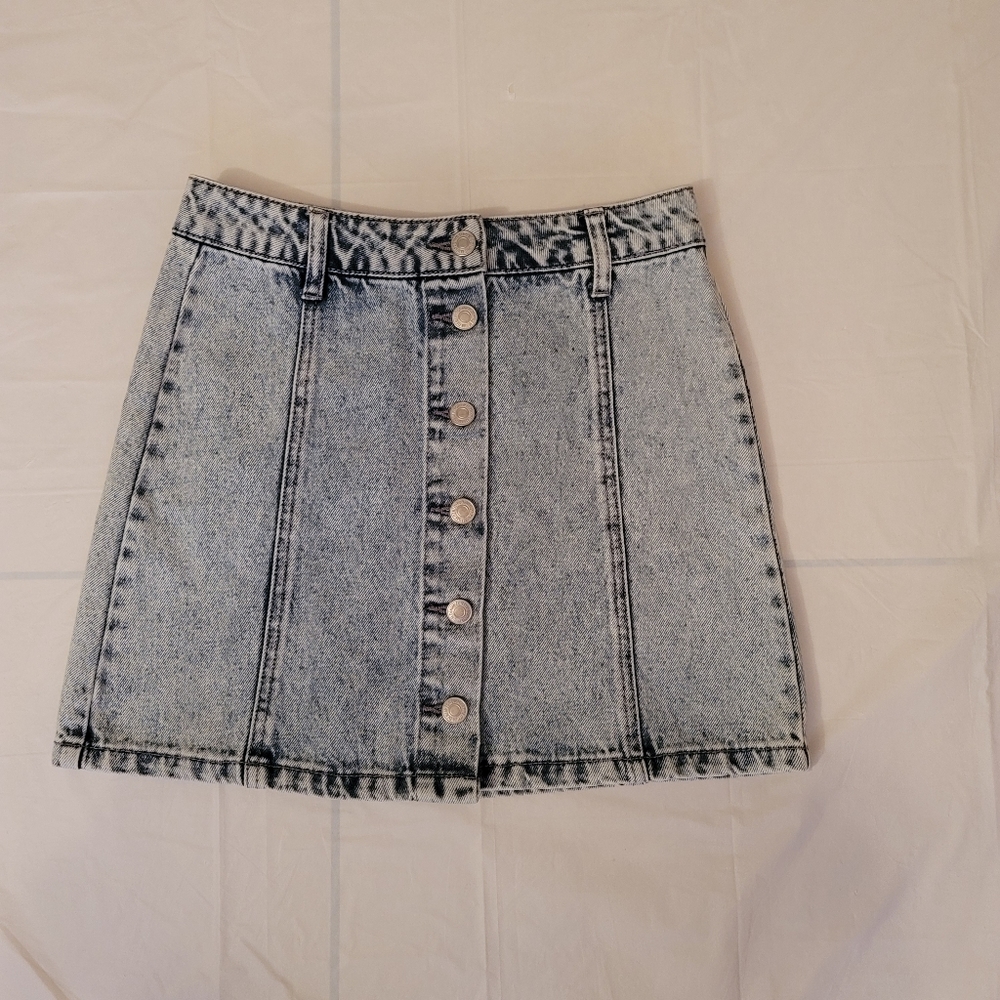 Jean Button Up Skirt Size XS